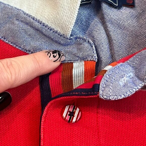 Coogi Polo Mens 4X Red Embroidered Retro Preppy Golf Short Sleeve Hip Hop Shirt - Picture 13 of 13